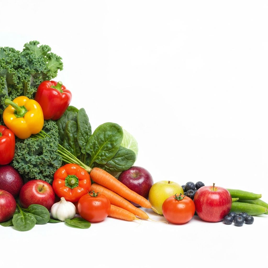 Fresh seasonal fruits and vegetables